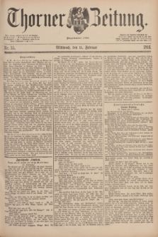 Thorner Zeitung : Begründet 1760. 1891, Nr. 35 (11 Februar)