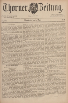 Thorner Zeitung : Begründet 1760. 1891, Nr. 101 (2 Mai)