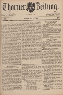 Thorner Zeitung : Begründet 1760. 1891, Nr. 109 (13 Mai)