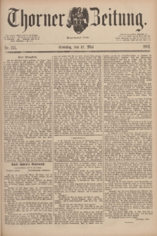 Thorner Zeitung : Begründet 1760. 1891, Nr. 113 (17 Mai) + dod.