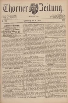 Thorner Zeitung : Begründet 1760. 1891, Nr. 115 (21 Mai)