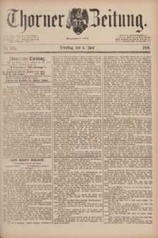 Thorner Zeitung : Begründet 1760. 1891, Nr. 125 (2 Juni)