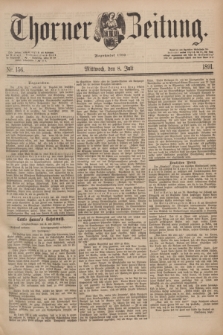 Thorner Zeitung : Begründet 1760. 1891, Nr. 156 (8 Juli)