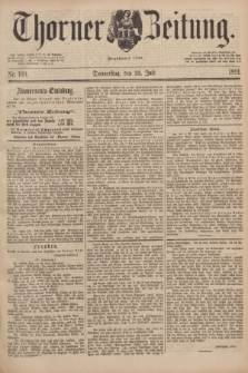 Thorner Zeitung : Begründet 1760. 1891, Nr. 169 (23 Juli) + dod.