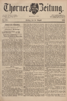 Thorner Zeitung : Begründet 1760. 1891, Nr. 200 (28 August)