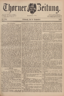 Thorner Zeitung : Begründet 1760. 1891, Nr. 204 (2 September)