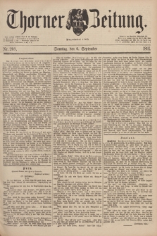 Thorner Zeitung : Begründet 1760. 1891, Nr. 208 (6 September)