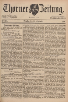 Thorner Zeitung : Begründet 1760. 1891, Nr. 227 (29 September)