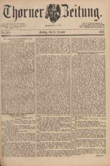 Thorner Zeitung : Begründet 1760. 1891, Nr. 230 (2 Oktober)