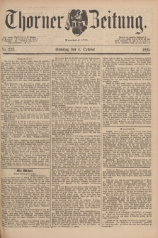 Thorner Zeitung : Begründet 1760. 1891, Nr. 232 (4 October) + dod.