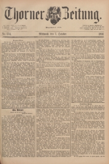 Thorner Zeitung : Begründet 1760. 1891, Nr. 234 (7 October)