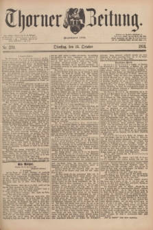 Thorner Zeitung : Begründet 1760. 1891, Nr. 239 (13 October)