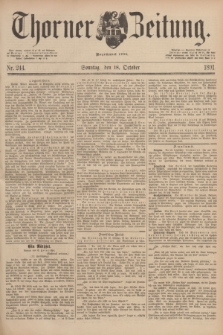 Thorner Zeitung : Begründet 1760. 1891, Nr. 244 (18 October) + dod.
