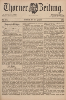 Thorner Zeitung : Begründet 1760. 1891, Nr. 252 (28 October)
