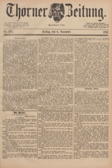 Thorner Zeitung : Begründet 1760. 1891, Nr. 260 (6 November)