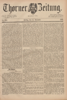 Thorner Zeitung : Begründet 1760. 1891, Nr. 266 (13 November)