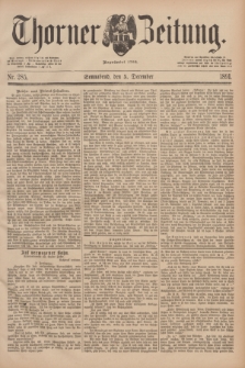 Thorner Zeitung : Begründet 1760. 1891, Nr. 285 (5 December)