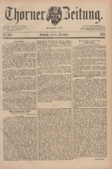 Thorner Zeitung : Begründet 1760. 1891, Nr. 286 (6 December) + dod.