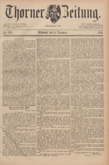 Thorner Zeitung : Begründet 1760. 1891, Nr. 288 (9 December)