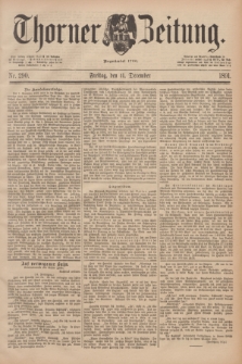 Thorner Zeitung : Begründet 1760. 1891, Nr. 290 (11 December) + dod.