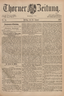 Thorner Zeitung : Begründet 1760. 1892, Nr. 24 (29 Januar)