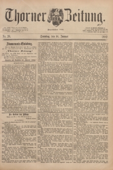 Thorner Zeitung : Begründet 1760. 1892, Nr. 26 (31 Januar) + dod.