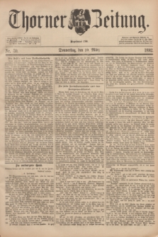 Thorner Zeitung : Begründet 1760. 1892, Nr. 59 (10 März)