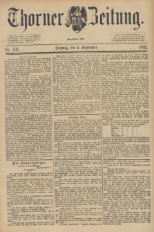 Thorner Zeitung : Begründet 1760. 1892, Nr. 207 (4 September) + dod.