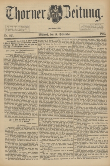 Thorner Zeitung : Begründet 1760. 1892, Nr. 215 (14 September)