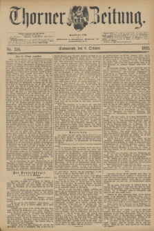 Thorner Zeitung : Begründet 1760. 1892, Nr. 236 (8 October)