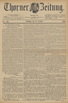 Thorner Zeitung : Begründet 1760. 1892, Nr. 243 (16 Oktober) + dod.