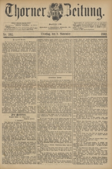 Thorner Zeitung : Begründet 1760. 1892, Nr. 262 (8 November)