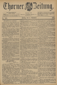 Thorner Zeitung : Begründet 1760. 1892, Nr. 265 (11 November)