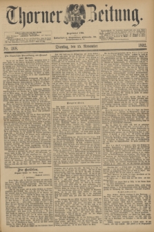 Thorner Zeitung : Begründet 1760. 1892, Nr. 268 (15 November) + dod.
