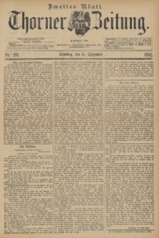 Thorner Zeitung : Begründet 1760. 1892, Nr. 291 (11 Dezember) - Zweites Blatt