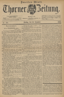 Thorner Zeitung : Begründet 1760. 1892, Nr. 301 (23 Dezember) - Zweites Blatt