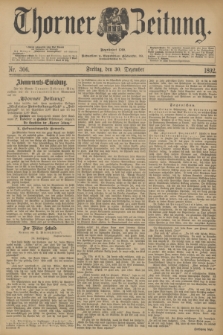 Thorner Zeitung : Begründet 1760. 1892, Nr. 306 (30 Dezember)