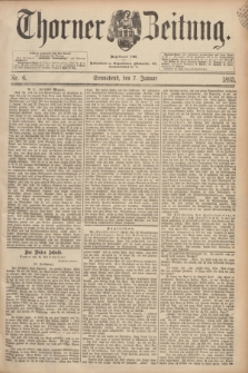 Thorner Zeitung : Begründet 1760. 1893, Nr. 6 (7 Januar)