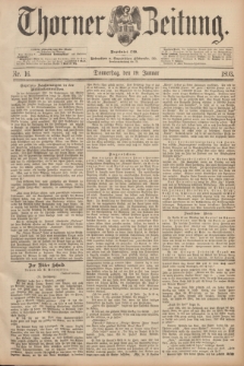 Thorner Zeitung : Begründet 1760. 1893, Nr. 16 (19 Januar)