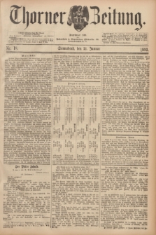 Thorner Zeitung : Begründet 1760. 1893, Nr. 18 (21 Januar)