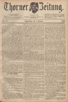 Thorner Zeitung : Begründet 1760. 1893, Nr. 28 (2 Februar)