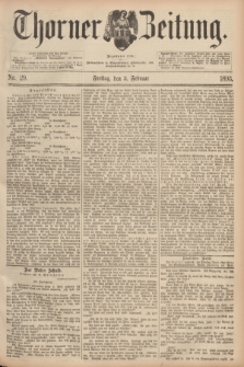 Thorner Zeitung : Begründet 1760. 1893, Nr. 29 (3 Februar)