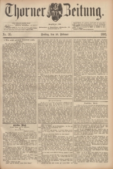 Thorner Zeitung : Begründet 1760. 1893, Nr. 35 (10 Februar)