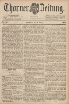 Thorner Zeitung : Begründet 1760. 1893, Nr. 54 (4 März)