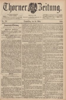 Thorner Zeitung : Begründet 1760. 1893, Nr. 70 (23 März)