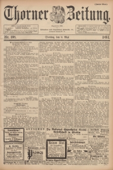 Thorner Zeitung : Begründet 1760. 1893, Nr. 108 (9 Mai) - Zweites Blatt