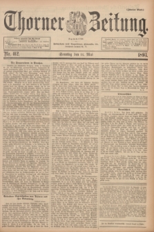 Thorner Zeitung : Begründet 1760. 1893, Nr. 112 (14 Mai) - Zweites Blatt