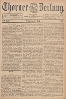 Thorner Zeitung : Begründet 1760. 1893, Nr. 116 (19 Mai)