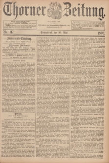 Thorner Zeitung : Begründet 1760. 1893, Nr. 117 (20 Mai)