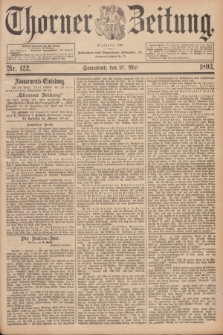 Thorner Zeitung : Begründet 1760. 1893, Nr. 122 (27 Mai)